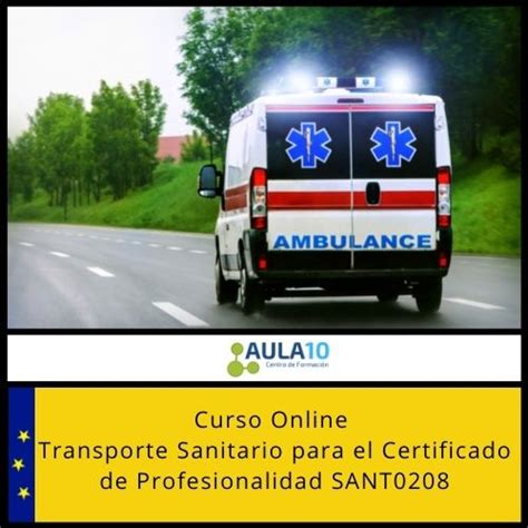 Transporte Sanitario Para El Certificado De Profesionalidad Sant