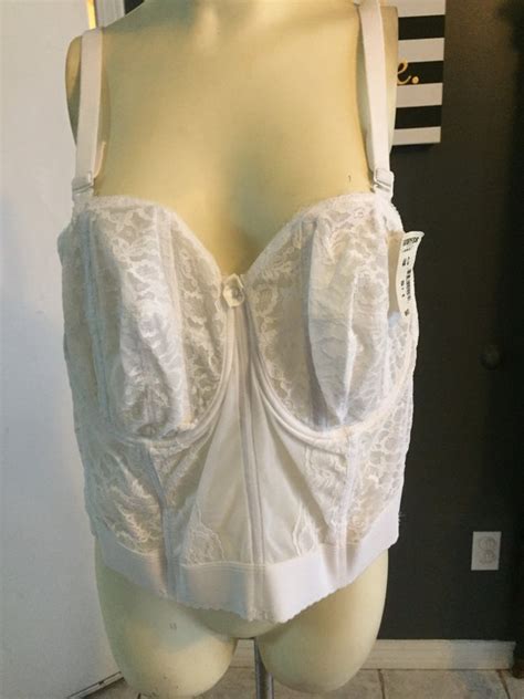 Goddess Vintage White Lace Corset Size 44 C New Gem