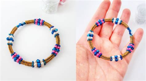 Super Easy Bracelet Ok Kolay Herringbone Bileklik Yap M Beading