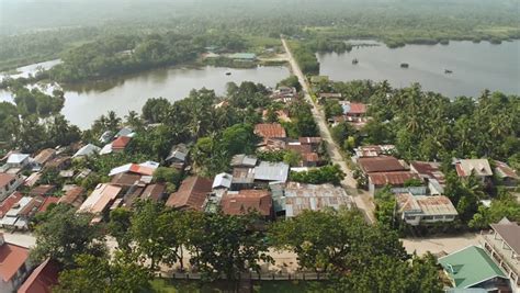 Philippine Village. Aerial View. Stock Footage Video (100% Royalty-free ...