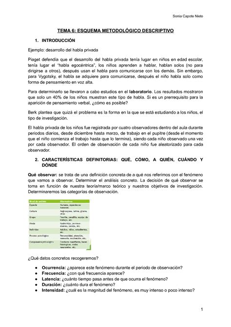 SOLUTION Tema 6 Esquema Metodol Gico Descriptivo Documentos De Google