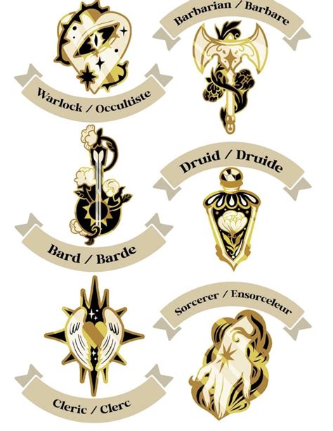 Dnd Classes Pins Collection Kickstarter Rdndart