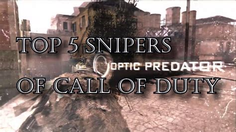 Top Snipers Of Call Of Duty History Youtube