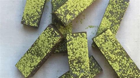 Delicious Gluten Free And Dairy Free Matcha Chocolate Slice Recipe