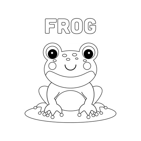 Frog Outline Drawing