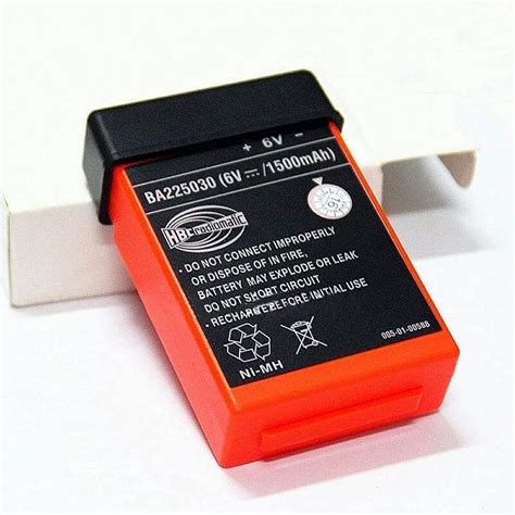 Paquete de 8 batería BA225030 de 6 V 1500 mAh para hbc radiomática