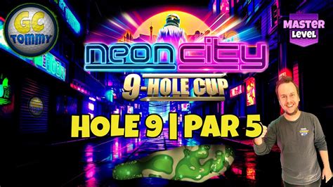 Master QR Hole 9 Par 5 EAGLE Neon City 9 Hole Cup Golf Clash