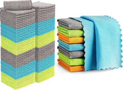 Amazon AIDEA Microfiber Glass Cleaning Cloths 8PK 16 X16 Premium