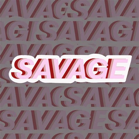 Pink Savage Aesthetic Sticker In 2024 Aesthetic Stickers Vision