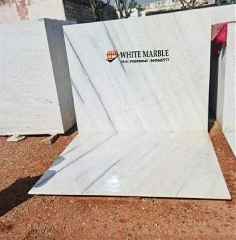 Makrna Alberta White Marble Thickness 20 Mm Form Slab At Rs 47 Sq