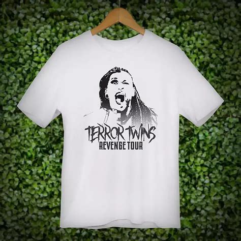 Rhea Ripley And Damien Priest Terror Twins Shirt Cotton Tee All Sizes