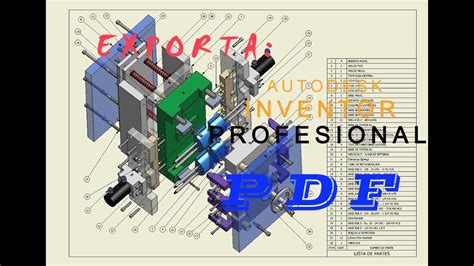 Como Exportar De Inventor A Pdf Autodesk Inventor To Pdf Youtube