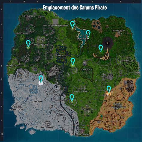 Fortnite Blesser des adversaires avec un canon pirate défi semaine 2