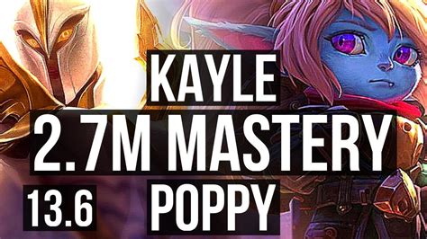 KAYLE Vs POPPY TOP 2 7M Mastery 1600 Games 5 1 4 KR Master