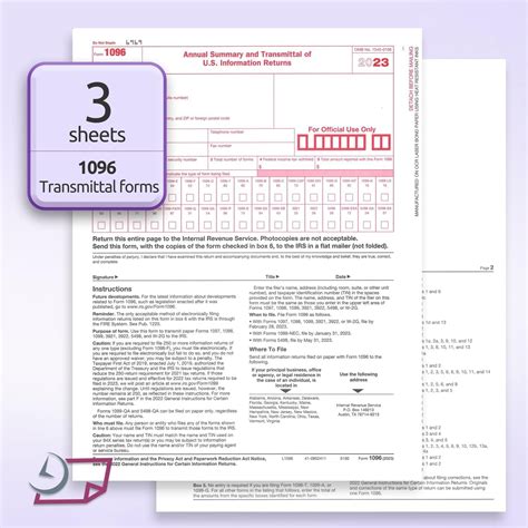 New 1099 Nec Forms For 2023 4 Part Tax Forms Vendor Kit Of 50 Forms