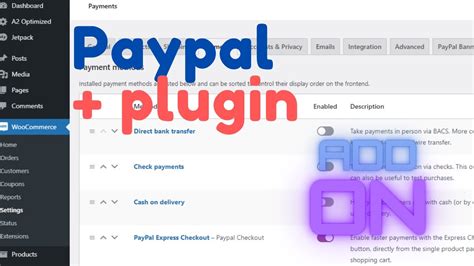 Adding Paypal Plugin To Woocommerce SETUP PAYMENT Installation