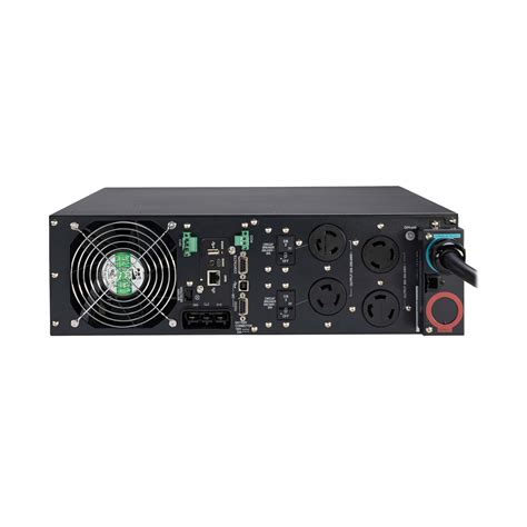 Tripp Lite SmartOnline Double-Conversion Rack/Tower UPS — 6000VA / 5400W 208V Hardwire/L6-30P 4U (with Pre-Installed Gigabit Network Management Card / RAIL-KIT) (SU6000RM4U-NC-RAIL-KIT)