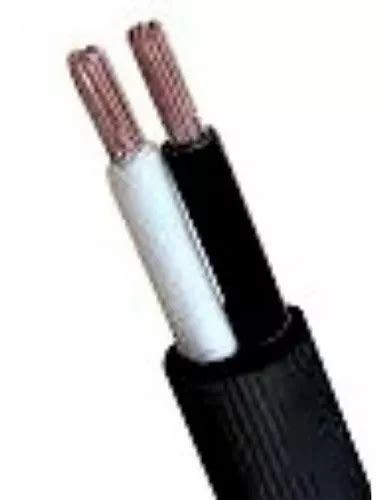 Cable Encauchetado 2 X 12 Awg Negro Rollo X 20 Metros