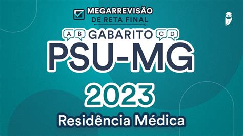 Psu Mg Gabarito Corre O Da Prova E Recursos