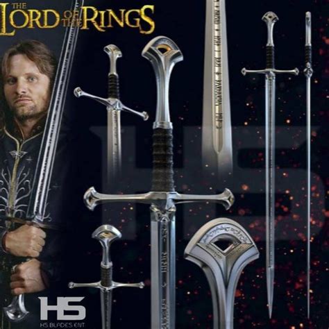 45" Anduril Narsil Sword of King Aragorn from Lord of The Rings – HS ...