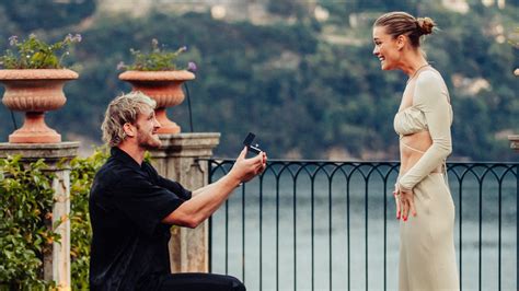 Wwe Star Logan Paul Gets Engaged To Best Friend Nina Agdal Shares