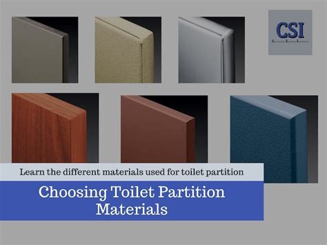 Choosing the Right Material for Your New Toilet Partitions - CS Installers