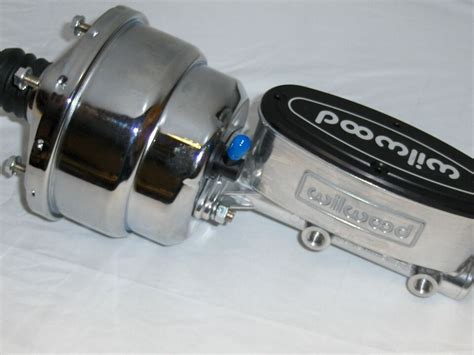 Chrome Street Rod Dual Power Brake Booster Polished Wilwood Master