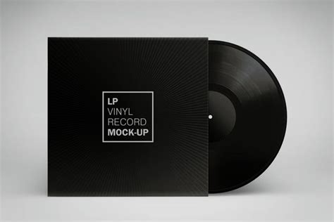 Vynil Record Mockup Album Art Artwork Jacket Hifi Music Realistic