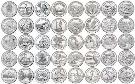 2010-2018 BU AMERICA THE BEAUTIFUL NATIONAL PARKS QUARTERS COMPLETE SET ...