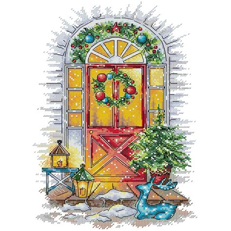 Ct Joy Sunday Stamped Counted Cross Stitch Four Seasons Gate Cm