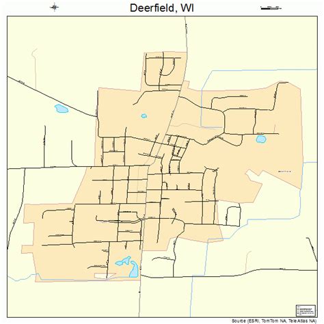 Deerfield Wisconsin Street Map 5519250