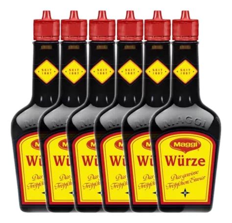 Molho Tradicional Alemão Maggi Wurze 202 Ml 6 X 202ml Frete grátis