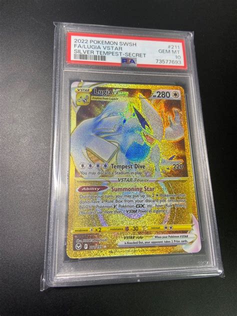 PSA 10 Lugia VSTAR 211 195 Secret Gold Full Art 2022 Pokemon Card