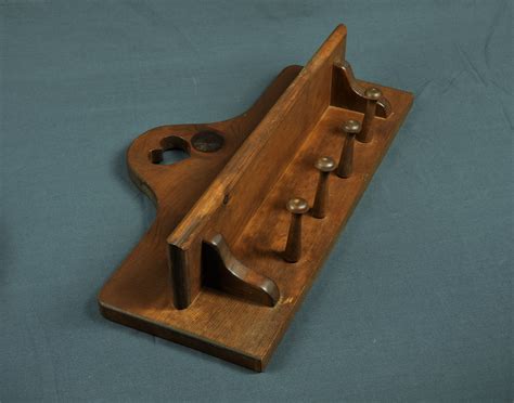 Vintage Rustic Shelf Wooden Hangers Wall Hanging Brown Etsy