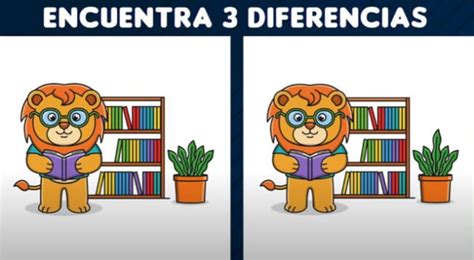 El Fall Podr S Encontrar Las Diferencias Entre Los Leones En