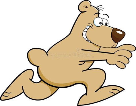 Cartoon bear running stock vector. Illustration of mascot - 27955552