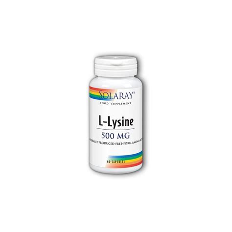 Solaray Free Form L Lysine 60 X 500mg Capsules