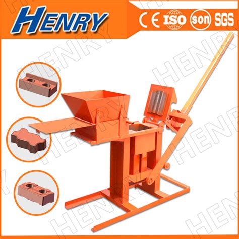 Hr Manual Soil Clay Interlocking Brick Machine China Clay Block