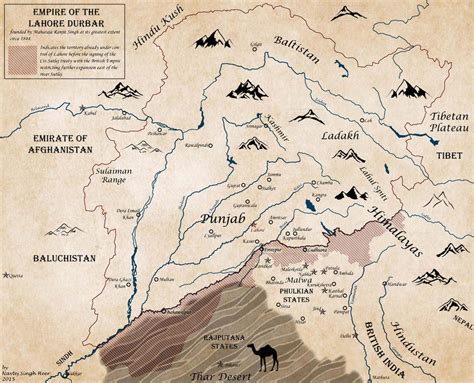 Sikh Empire map by hellbat on DeviantArt