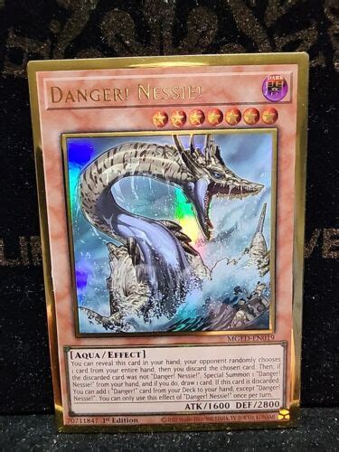 Yu Gi Oh Tcg Danger Nessie Maximum Gold El Dorado Mged En019 1st Edition Ebay