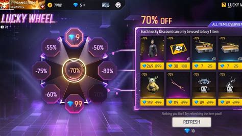 NEW LUCKY WHEEL EVENT FREE FIRE 9 DIAMONDS DISCOUNT EVENT FREE FIRE