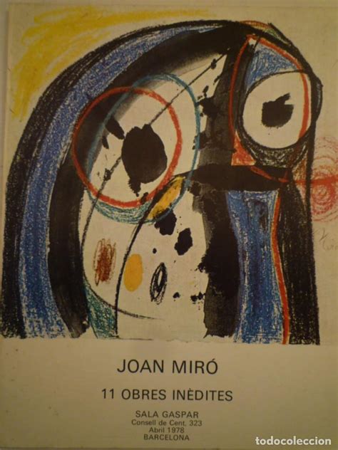 joan miró 11 obres inèdites sala gaspar 1978 Comprar Catálogos de