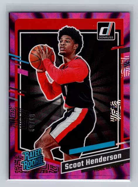 Donruss Scoot Henderson Violet Laser Holo Portland Trail