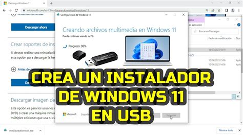 Cómo crear un instalador de Windows 11 en USB YouTube