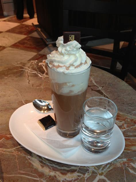 'Cafe Chocolate' at world famous Swiss chocolatier Sprungli's cafe in ...