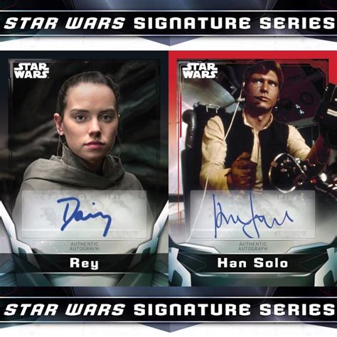 Topps Star Wars Signature Series Checklist Boxes Date Reviews