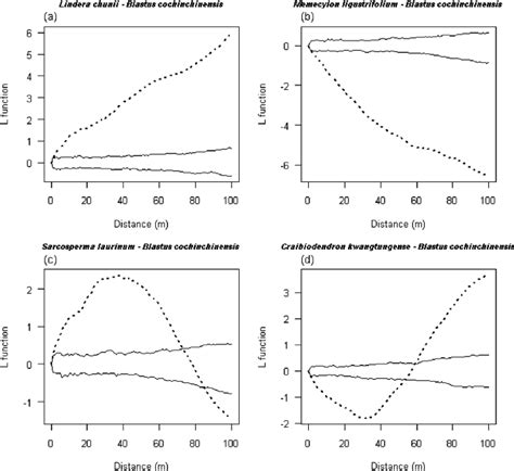 Examples Of Interspecific Spatial Associations Between All Individuals Download Scientific