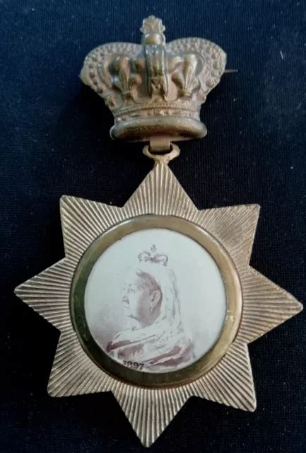 Antike K Nigin Victoria Diamant Jubil Um Gedenkmedaille Eur