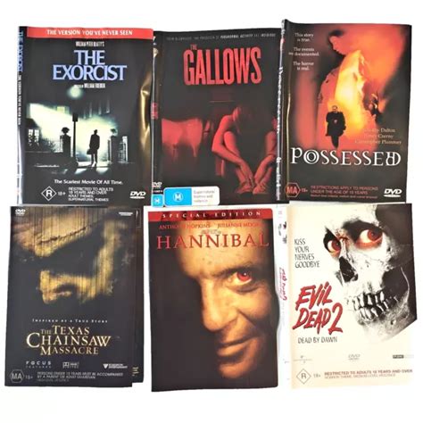 HORROR THRILLER BUNDLE DVD Bulk Lot Of 6 Movies Region 4 Good Condition