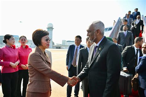 Maldives President Mohamed Muizzu Arrives In China On 5 Day State Visit